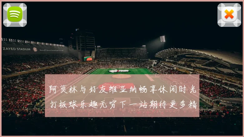 阿莫林与好友维亚纳畅享休闲时光打板球乐趣无穷下一站期待更多精彩